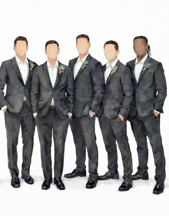 Exemplo de traje masculino